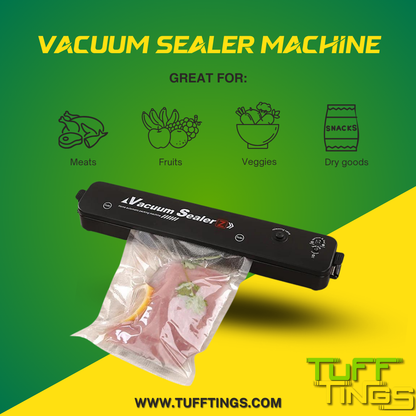 Vacuum Sealer Machine with 10 Free Vacuum Bags – Preserve Freshness & Reduce Waste