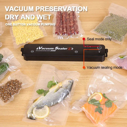 Vacuum Sealer Machine with 10 Free Vacuum Bags – Preserve Freshness & Reduce Waste